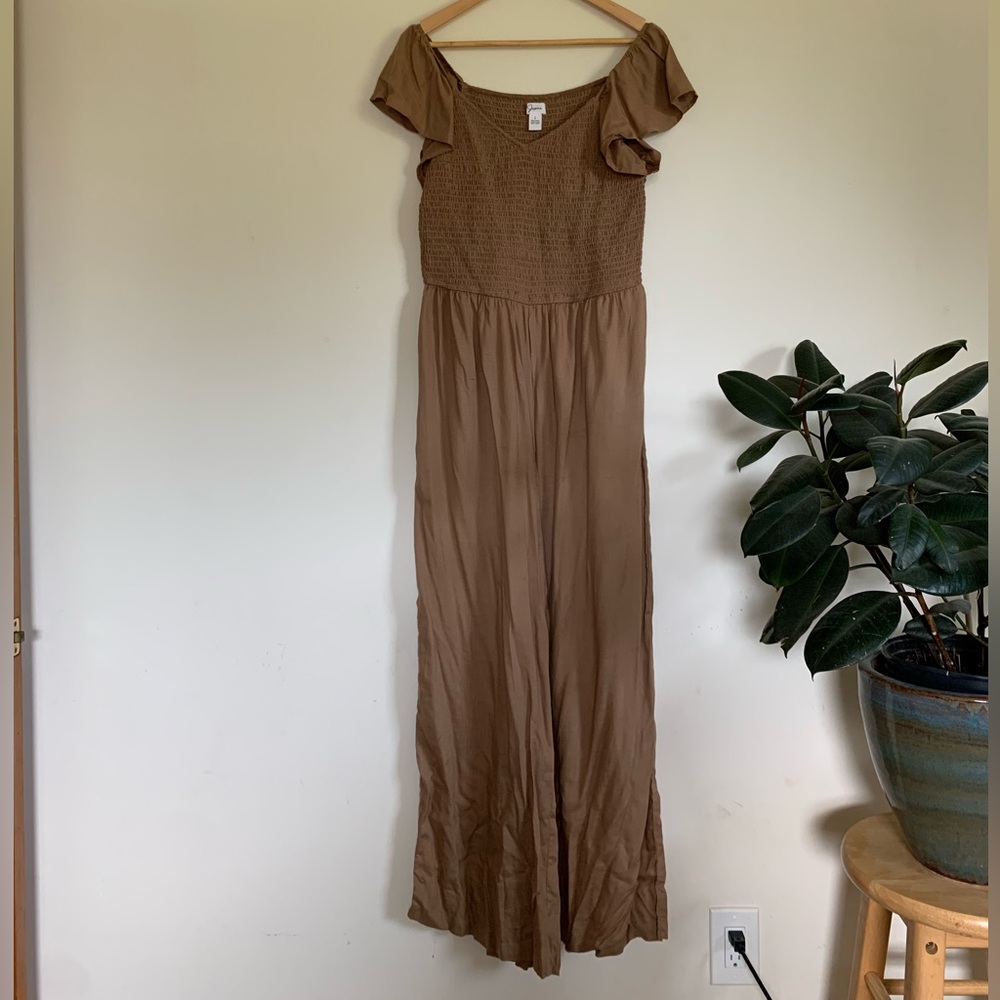 Japna Jumpsuit | Brown Jumpsuit | Size Large